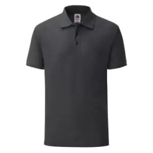 Image of Fruit Of The Loom Mens Tailored Poly/Cotton Piqu Polo Shirt (XXL) (Dark Heather)