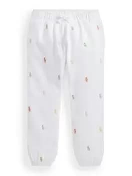 Image of Ralph Lauren Girls Jogpants - White, Size Age: 8-10 Years=M, Women