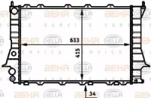 Image of x1 Behr Heat Exchanger 8MK376713-604 with Screw Genuine replacement Made in CN