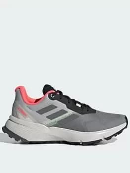 Image of adidas Terrex Soulstride W, Grey/Red, Size 5, Women
