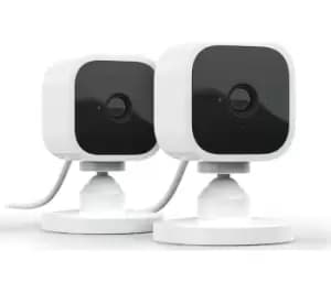 Image of Amazon Blink Mini Full HD 1080p WiFi Plug-In Security Camera - 2 Cameras, White