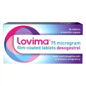Image of Lovima Contraceptive 75 Microgram Film-coated (Desogestrel)