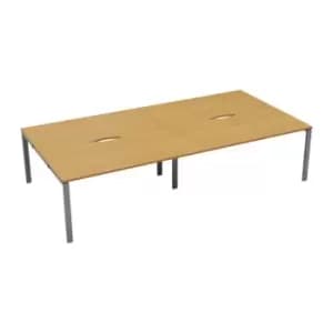Image of Tc CB 4 Person Bench 1600 x 800 Cut Out Nova Oak-Silver