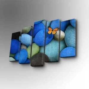 Image of 5PUC-157 Multicolor Decorative Canvas Painting (5 Pieces)