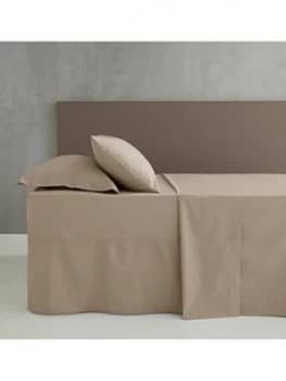Image of Catherine Lansfield Non-Iron Percale Extra Deep Fitted Sheet In Natural