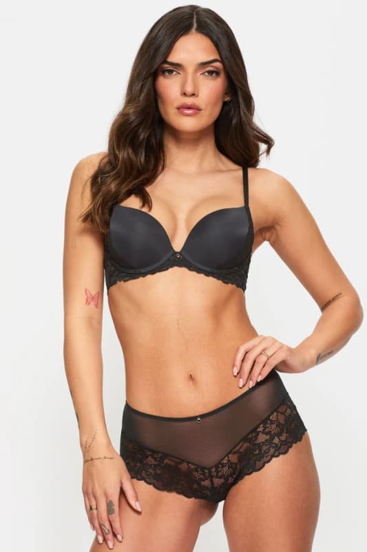 Image of Ann Summers Sexy Lace Smooth Plunge Bra Black