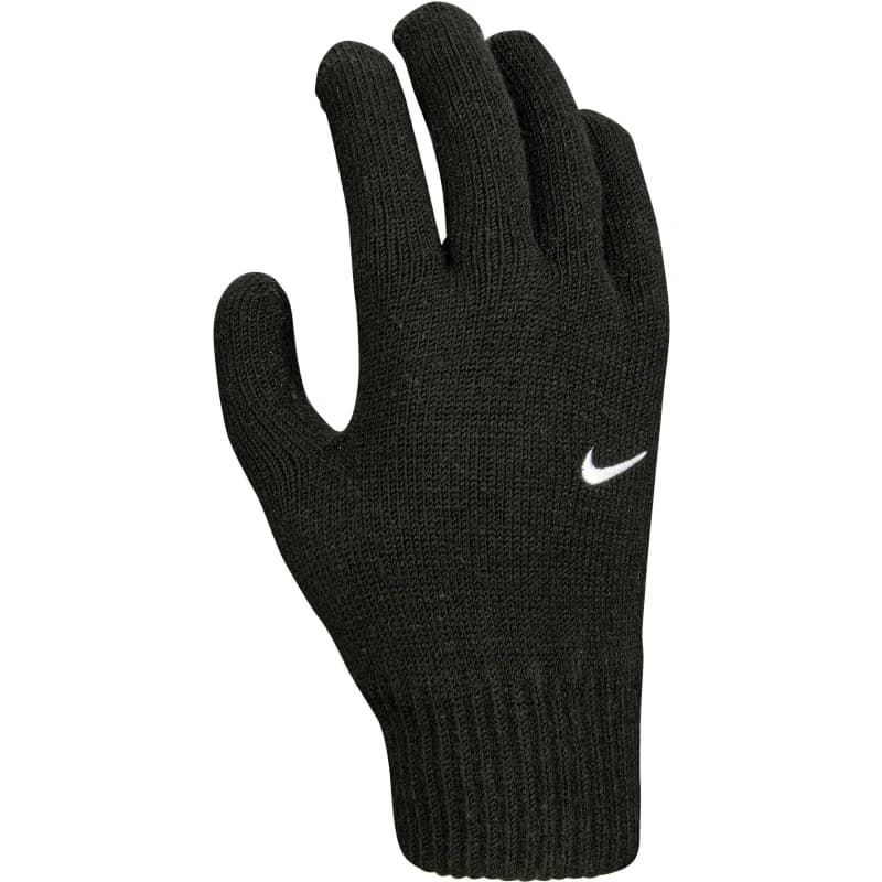 Image of Nike Swoosh Knit Gloves Black unisex S/M