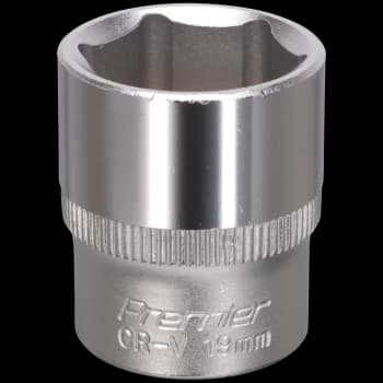 Image of Sealey 3/8" Drive Hexagon WallDrive Socket Metric 3/8" 19mm