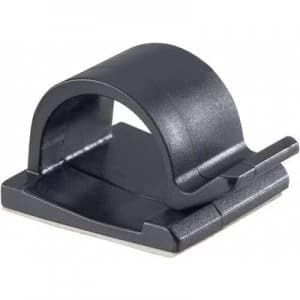 Image of Clip Self adhesive Black PB Fastener 5439 SW 5439 SW