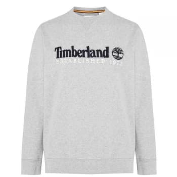 Image of Timberland Heritage Crew Sweatshirt - Med Grey Hthr