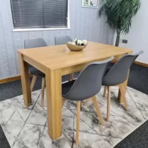 Image of Kitchen Dining Table With 4 Chairs Dining Room Furniture