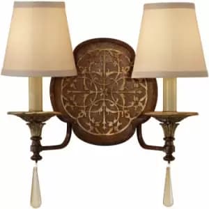 Image of Loops - Twin Wall Light Sconce British Bronze Oxidized Bronze LED E14 60W Bulb