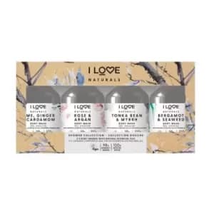Image of I Love Cosmetics Naturals Shower Collection 4 x 125 ml