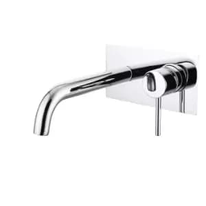 Image of Chrome Wall Mounted Bath Mixer Tap - S9