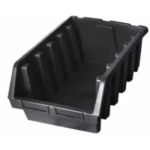 Image of Ergo xl+ Box Plastic Parts Storage Stacking 333x500x187mm - Colour Black - Pack of 3