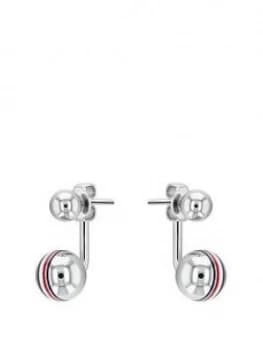 Image of Tommy Hilfiger stainless steel orb earrings, One Colour, Women