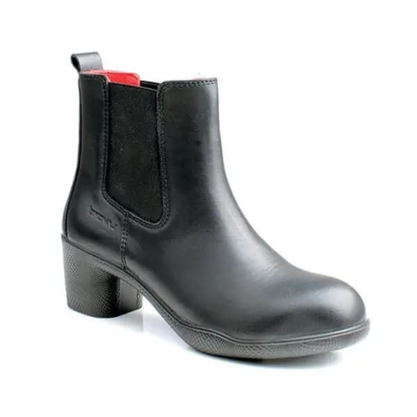 Image of Lavoro Beeswift Cyndi Ladies Anti-Static Steel Toe Cap Leather Upper Boots 1 Pair Black 06 LAV101606