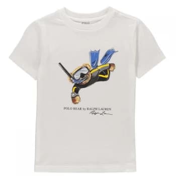 Image of Polo Ralph Lauren Bear T Shirt - White