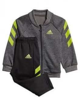 Image of Boys, adidas Unisex Infants MM XFG Tracksuit - Grey, Size 3-4 Years