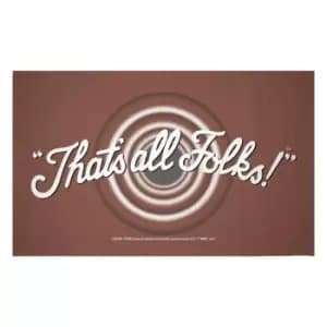 Image of Decorsome x Looney Tunes That's All Folks Woven Rug - Small