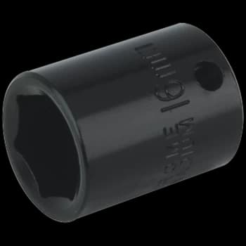 Image of Sealey 3/8" Drive Hexagon Impact Socket Metric 3/8" 16mm