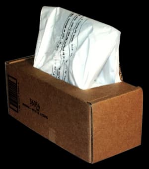 Image of Fellowes Waste Bags Capacity 53 75 Litre 1 x Box of 50 Bags for