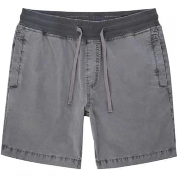 Image of Label Lab Kuma Acid Wash Drawstring Shorts - Grey