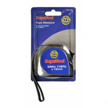 Image of SupaTool Chrome Plated Tape Measure 5m x 19mm