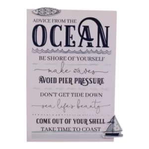 Image of Rules Of The Ocean Wall Plaque