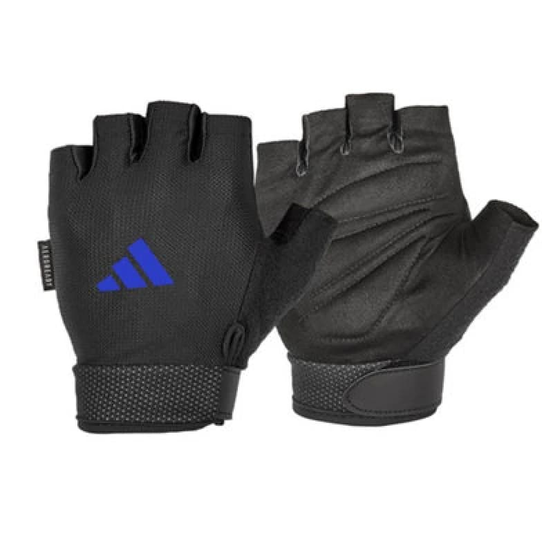 Image of Adidas Adjustable Essential Gym Gloves Blue