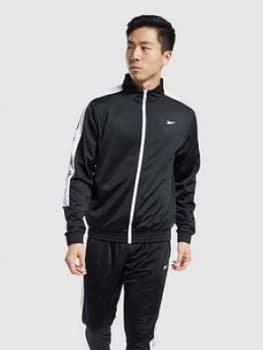 Image of Reebok Training Essentials Logo Track Jacket - Black, Size XL, Men