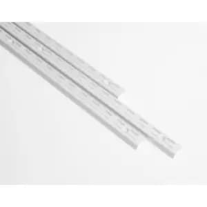 Image of Anti-bacterial Twin Slot Shelving Kit - 1600mm White Twinslot and 270mm Brackets - White
