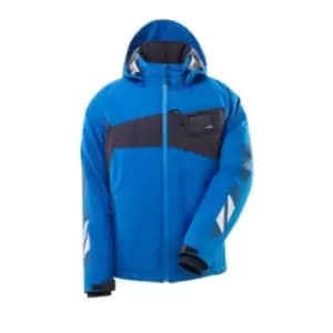 Image of Winter Jacket with Climascot-lining - Azure Blue/Dark Navy - Large
