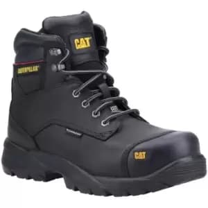 Image of Caterpillar Spiro Lace Up Waterproof Safety Boot Black - 7