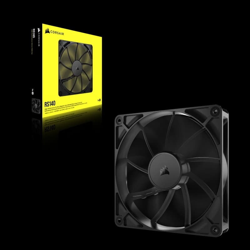Image of Corsair RS140 140mm PWM Chassis Fan in Black