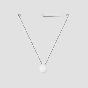 Image of Mine white pendant light 1 bulb