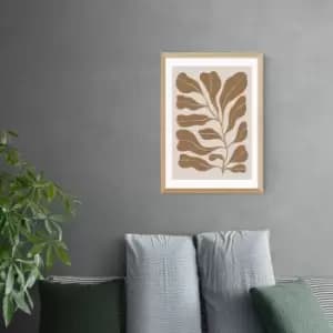 Image of East End Prints Brown Branch Print Brown