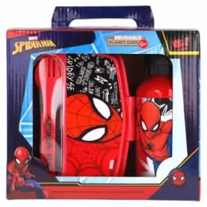 Image of Stor 4 Pcs Urban Back To School Set In Gift Box (aluminium Bottle 400 Ml & Funny Sandwich Box)
