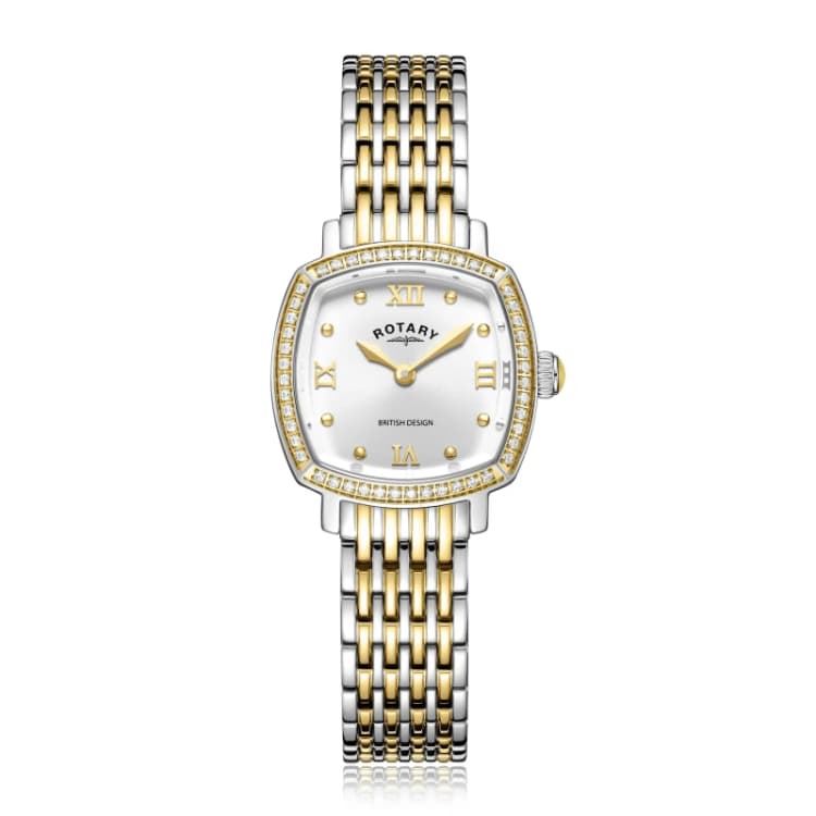 Image of Rotary Mens Traditional Analogue Quartz Watch Two Tone Gold male One Size