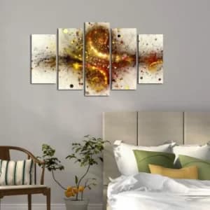 Image of 5ABSMDF-8 Multicolor Decorative MDF Painting (5 Pieces)