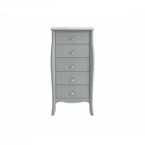Image of Steens Baroque Narrow Chest of Drawers, Grey