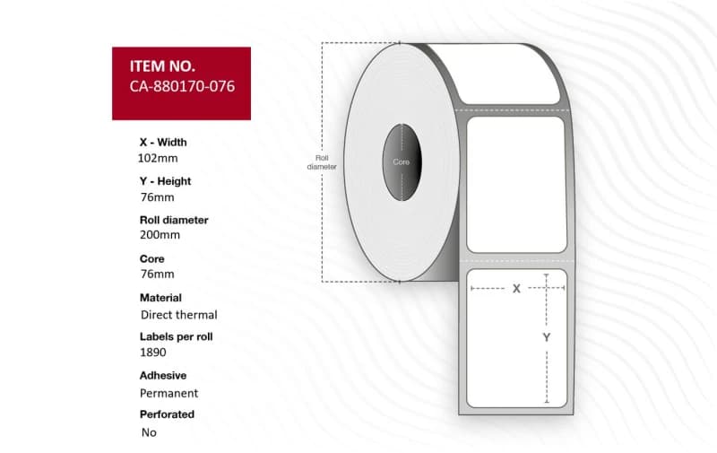 Image of CAPTURE Lel 102 x 76mm. Core 76mm.