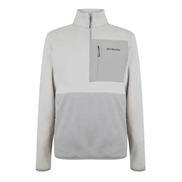 Image of Columbia Hike Hz Flc Sn43 1/4 Zip Fleece Tops Small Grey 44324702350