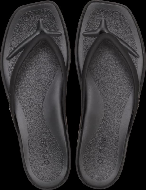 Image of Crocs Women Miami Flips Black 3