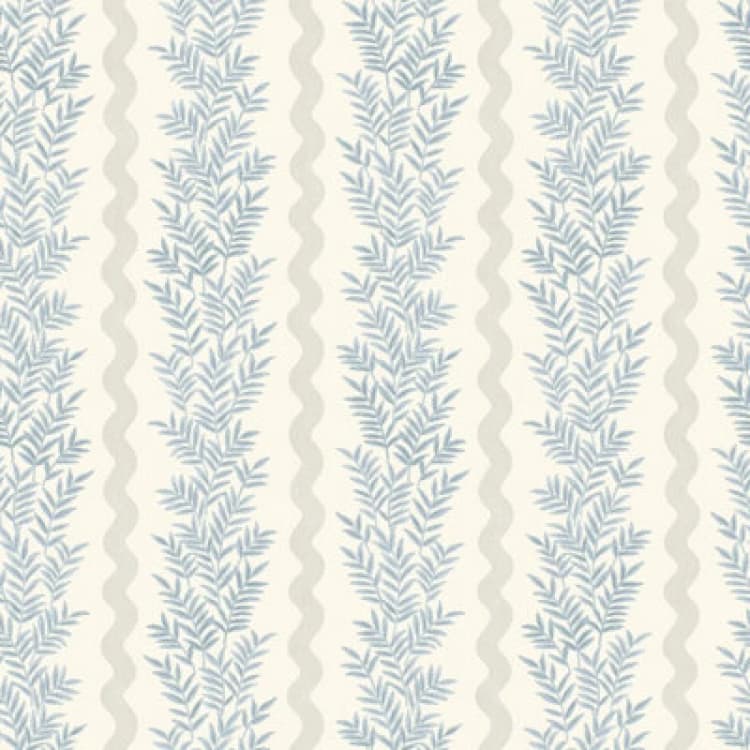 Image of Holden Decor Foliage Stripe Neutral / Blue Wallpaper, Blue 13961