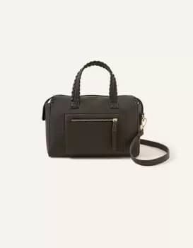 Image of Accessorize Womens Front Pocket Handheld Bag Black