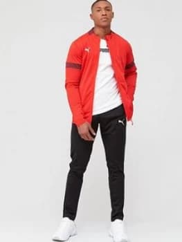 Image of Puma Football Tracksuit - Red/Black, Size XL, Men