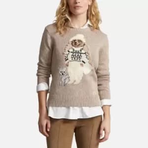 Image of Polo Ralph Lauren Polo Bear Cotton-Blend Jumper - M