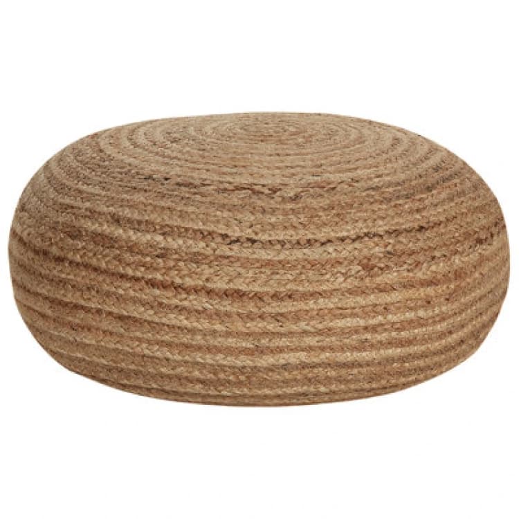 Image of Beliani Pouffe Tifelt Jute Beige