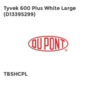 Image of Dupont TYVEK 600 PLUS White LARGE (D13395299)- you get 25